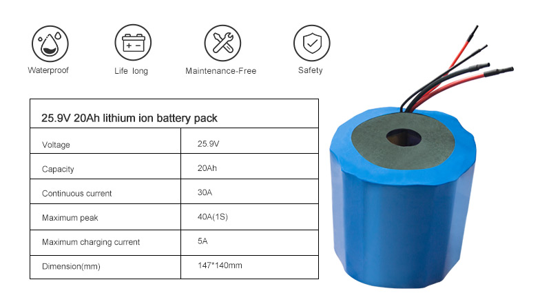 Batería de litio 25.9v20Ah