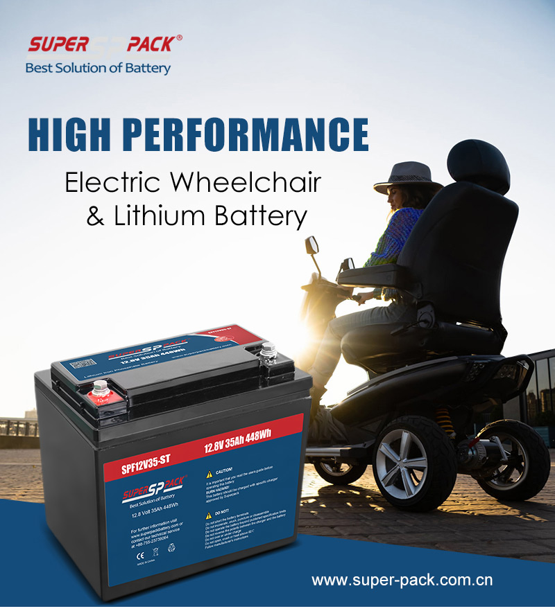 Batería de scooter de movilidad Superpack de litio 12V35Ah
